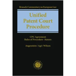Unified Patent Court, Fachbücher von Alex Wilson, Sabine Agé, Christof Augenstein