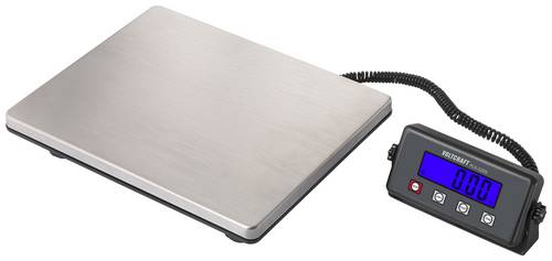 VOLTCRAFT PLS-220S Plattformwaage Wägebereich (max.) 200kg Ablesbarkeit 50g batteriebetrieben, netzbetrieben Edelstahl