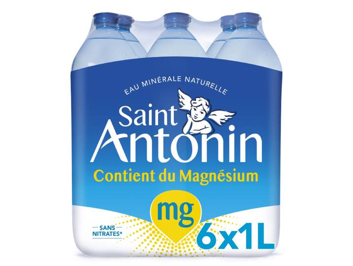 SAINT ANTONIN Eau minérale naturelle plate 6x1 L