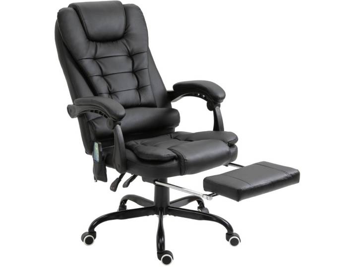 OKWISH Bürostuhl Schreibtischstuhl mit Fernbedienung, Seitentasche – für Homeoffice (höhenverstellbar, integrierte Fußstütze, komfortable Sitzposition, 1 St), 7 Massagepunkte Drehstuhl, ergonomischer Bürostuhl Büro
