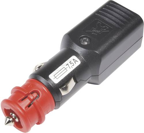 ProCar Universalstecker NG 7,5A mit zwangsgeführter Zugentlastung, mit Sicherung Belastbarkeit Strom max.=7.5A 12 V, 24V