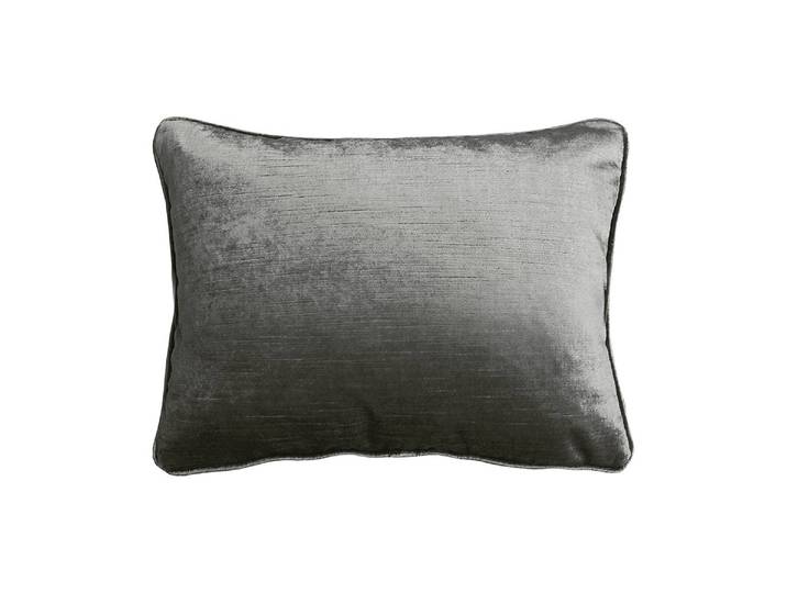 Coussin Topas Gris/Anthracite métallisé 30 x 40cm Velours