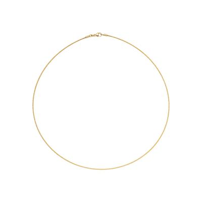 Halsreif JOBO, gold (gelbgold 750), Halsketten, Damen, Gelbgold 750, L: 50, 750 Gold 50 cm 1,1 mm