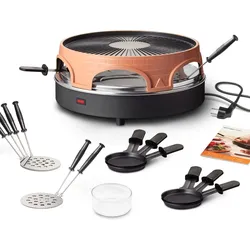 Emerio Pizzarette & Raclette für 6 Personen 1500 W PO-113255.4