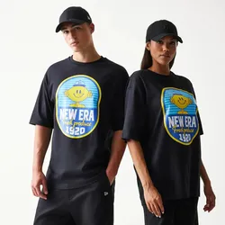 NEW ERA Lemon Fruit Graphic Oversized T-Shirt - Black - XL