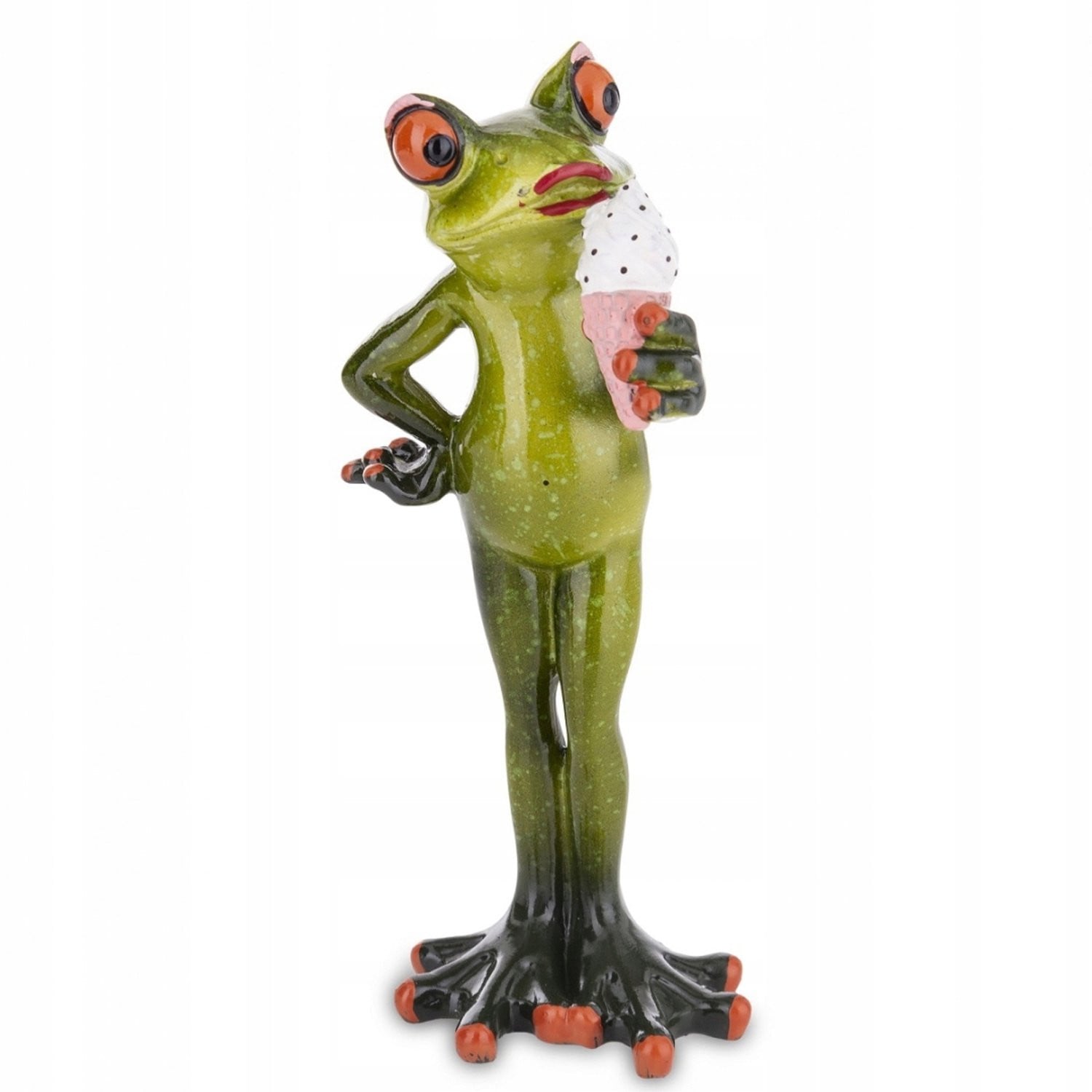 Groene Kikker Figuur met IJsje voor op tafel - Decoratie & Cadeau