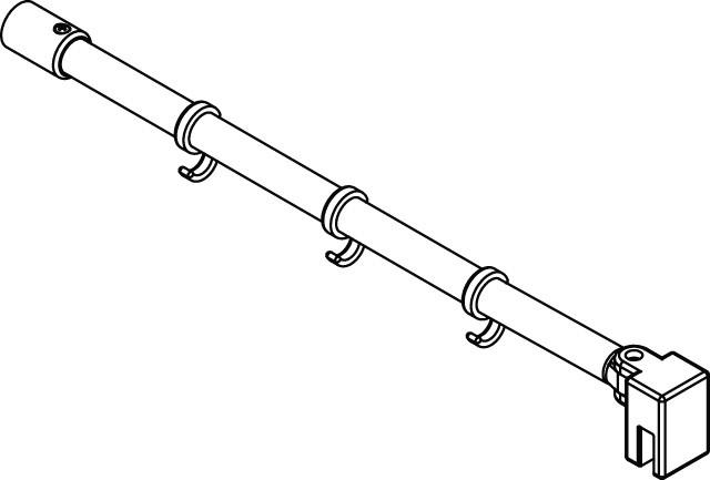 Kermi Stabilisierung Raya SST901200 silber mattglanz, ZDSST90RA1201K ZDSST90RA1201K