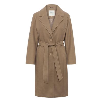 Wintermantel CREAM "Damen Jacke CRCamelia", Damen, Gr. 36, beige (sepia tint), Obermaterial: 100% Polyester PES., Mäntel Wintermantel