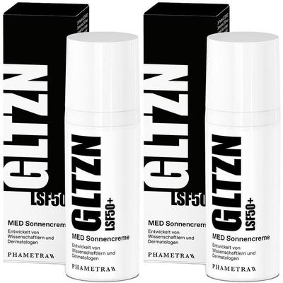Gltzn Sonnencreme LSF 50+ 2x 2x50 ml Creme