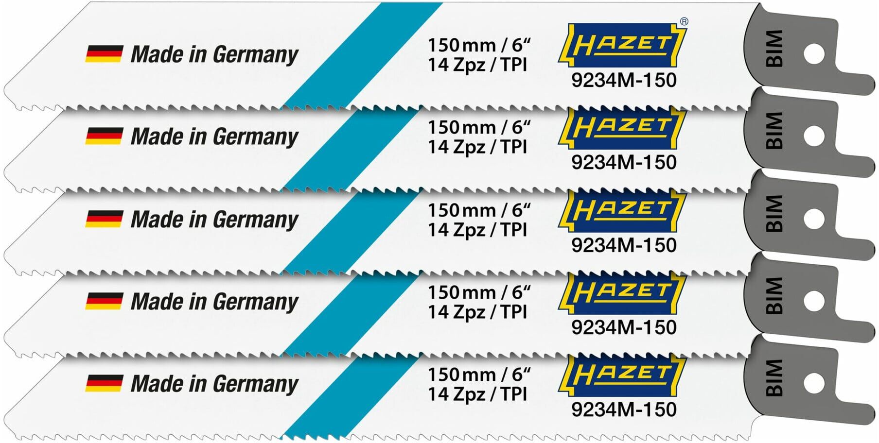 HAZET Sägeblätter Satz 9234M-150/5 : 5)