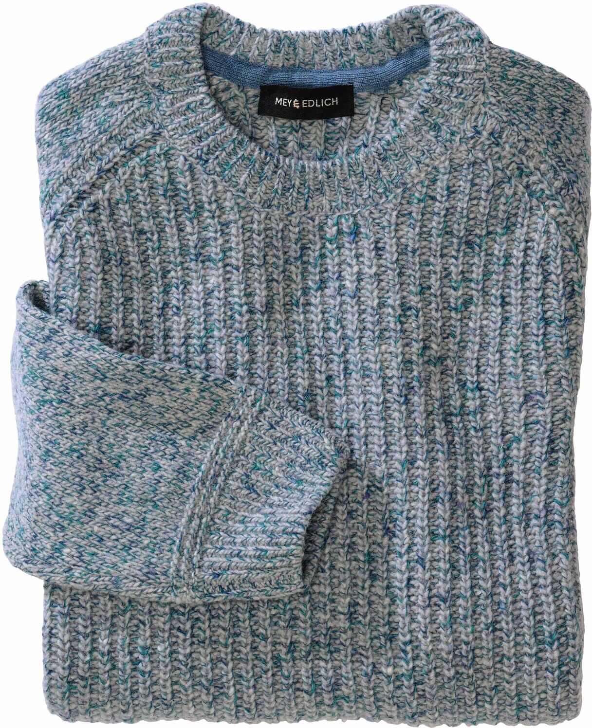 Mey & Edlich Gletscher-Rundhals-Pulli Blau 50