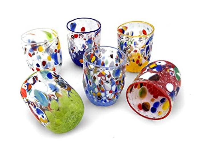MAZZEGA ART & DESIGN 6 Gläser Special Edition aus Muranoglas - Tinktur