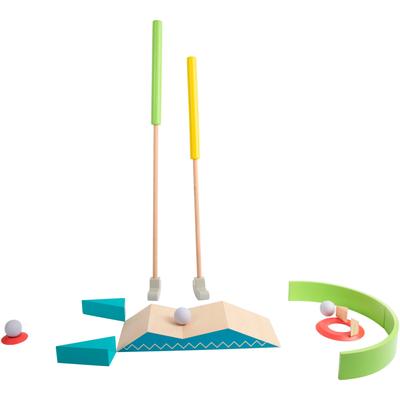 Spiel SMALL FOOT "Minigolf-Set Active", bunt, Spiele, Kinder, Holz, inkl Stoffbeutel