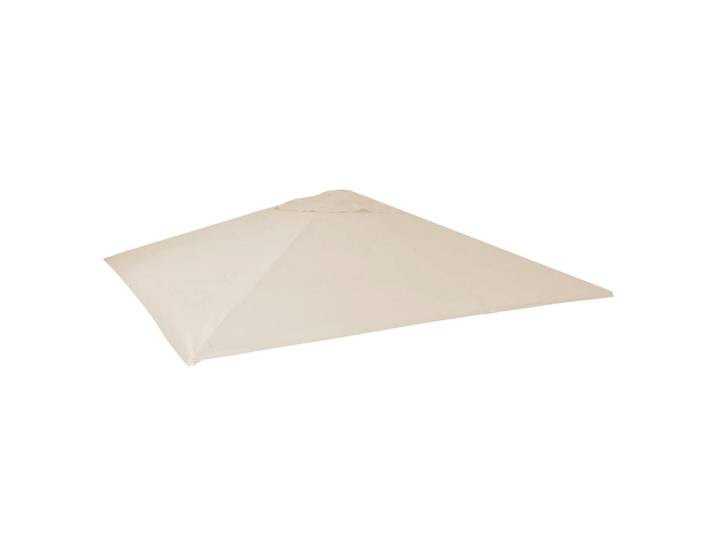 MCW Ersatz-Bezug Sonnenschirm Cremeweiß, Weiß, 490x490 cm, Sonnenschutz, Sonnenschirme