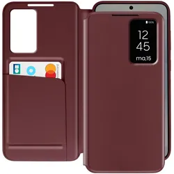 Avizar Clear View (Samsung Galaxy S25), Smartphone Hülle, Rot