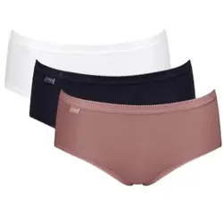 Sloggi 3P Basic Plus Midi Colored Multi-colour-2 Baumwolle 50 Damen