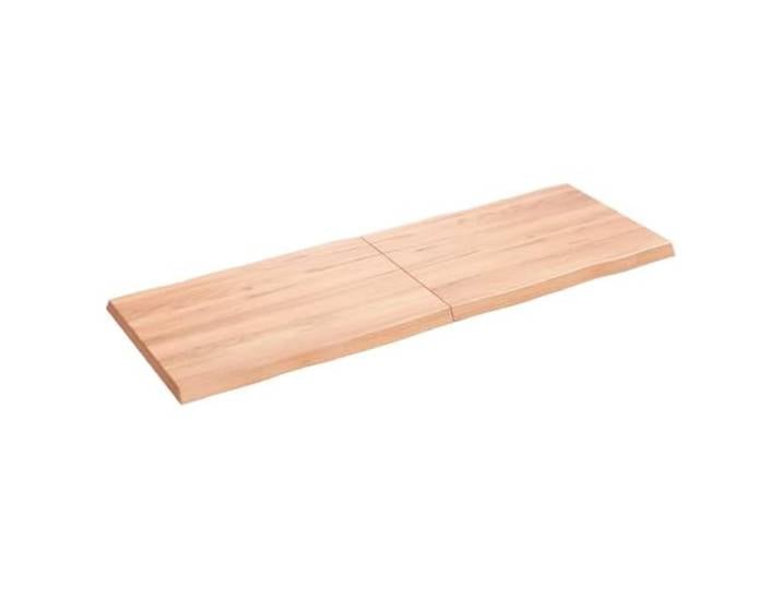 GFDWPUY Massivholz Tischplatte 140x50 cm Behandelt Baumkante Eichenholz, Klappbar mit Scharnieren, Handgefertigt, Sofort Einsatzbereit