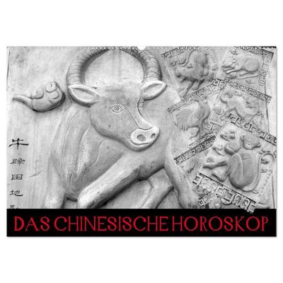 Das Chinesische Horoskop / Geburtstagskalender (Wandkalender 2027 DIN A2 quer), CALVENDO Monatskalender