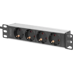 DIGITUS DN-95418 - 10" Steckdosenleiste, 1HE, 4-fach
