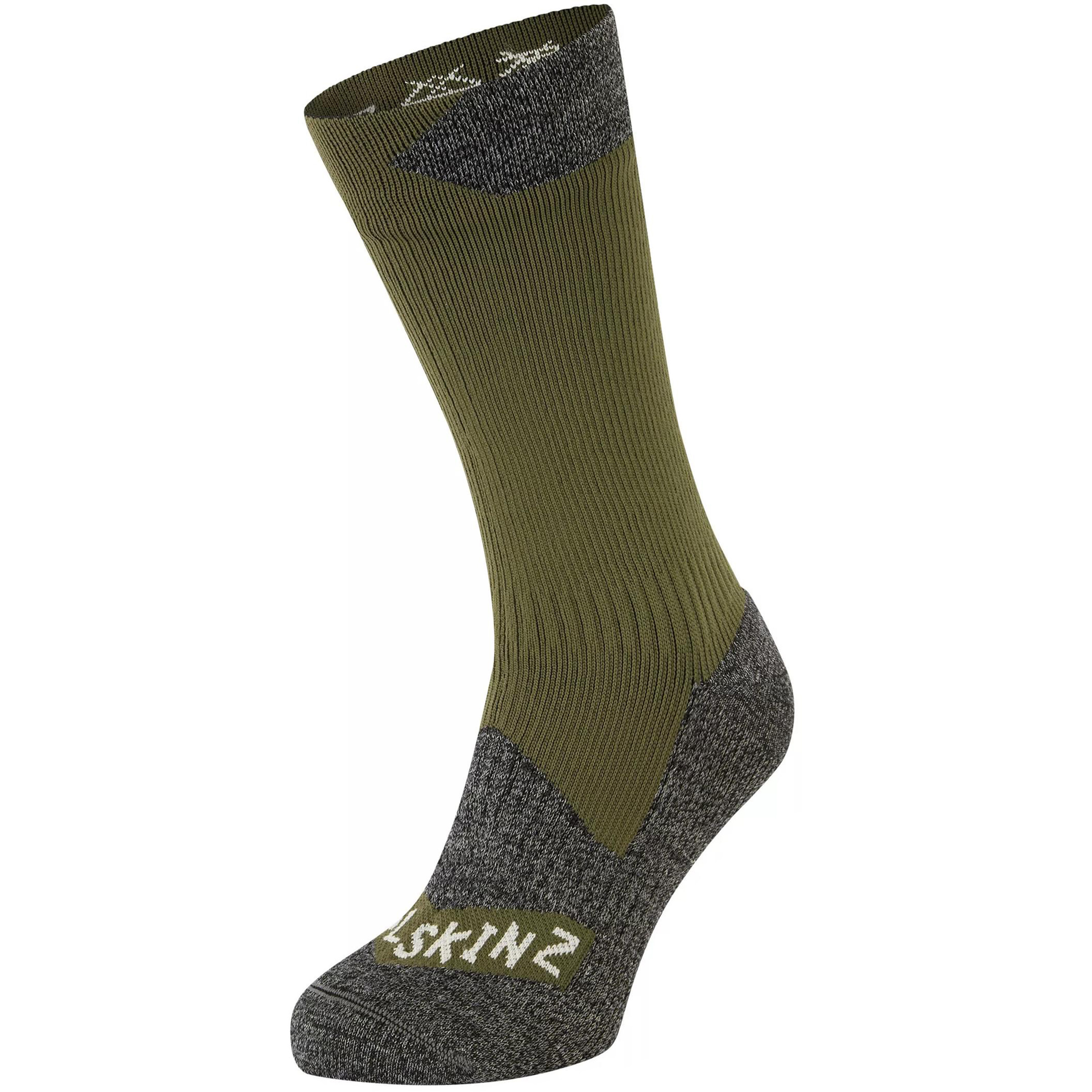 SealSkinz Raynham Fahrradsocken oliv Größe 36 Trekking Hautfreundlich Wasserabweisend