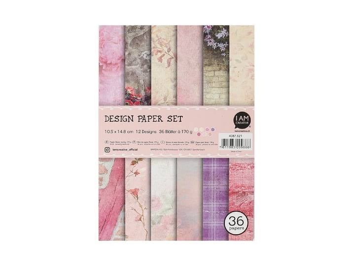 Design Papier Set blumig