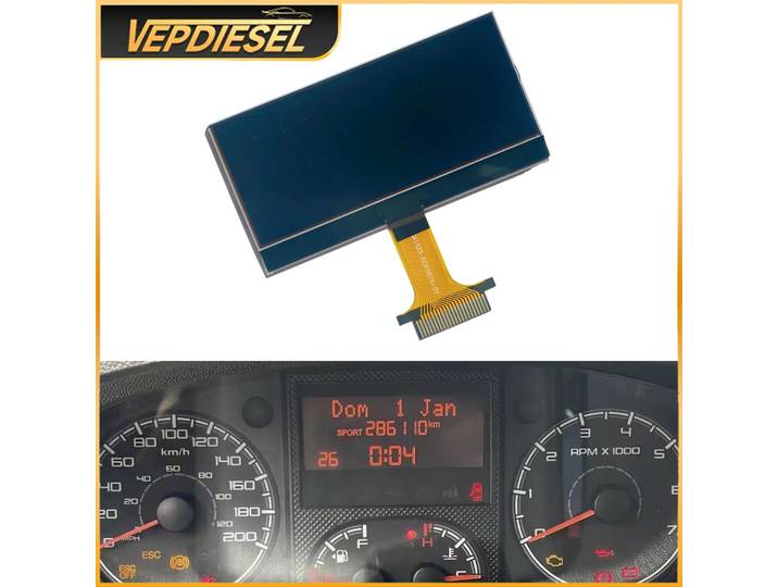 Écran LCD du tableau de bord pour Fiat Ducato 3ème génération Fiat Ducato COG-VLIT1343-02 Accessoires intérieurs auto