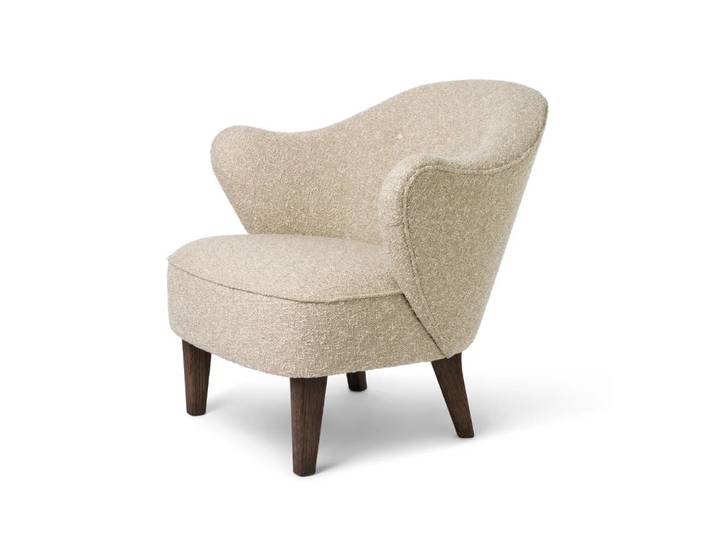 Audo Copenhagen Ingeborg fauteuil Sahcozero beige-poten gerookt eikenhout