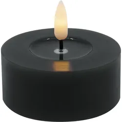Teelicht LED 2er-Set WINTER (DH 6,80x3 cm) - schwarz - DH 6,80x3 cm