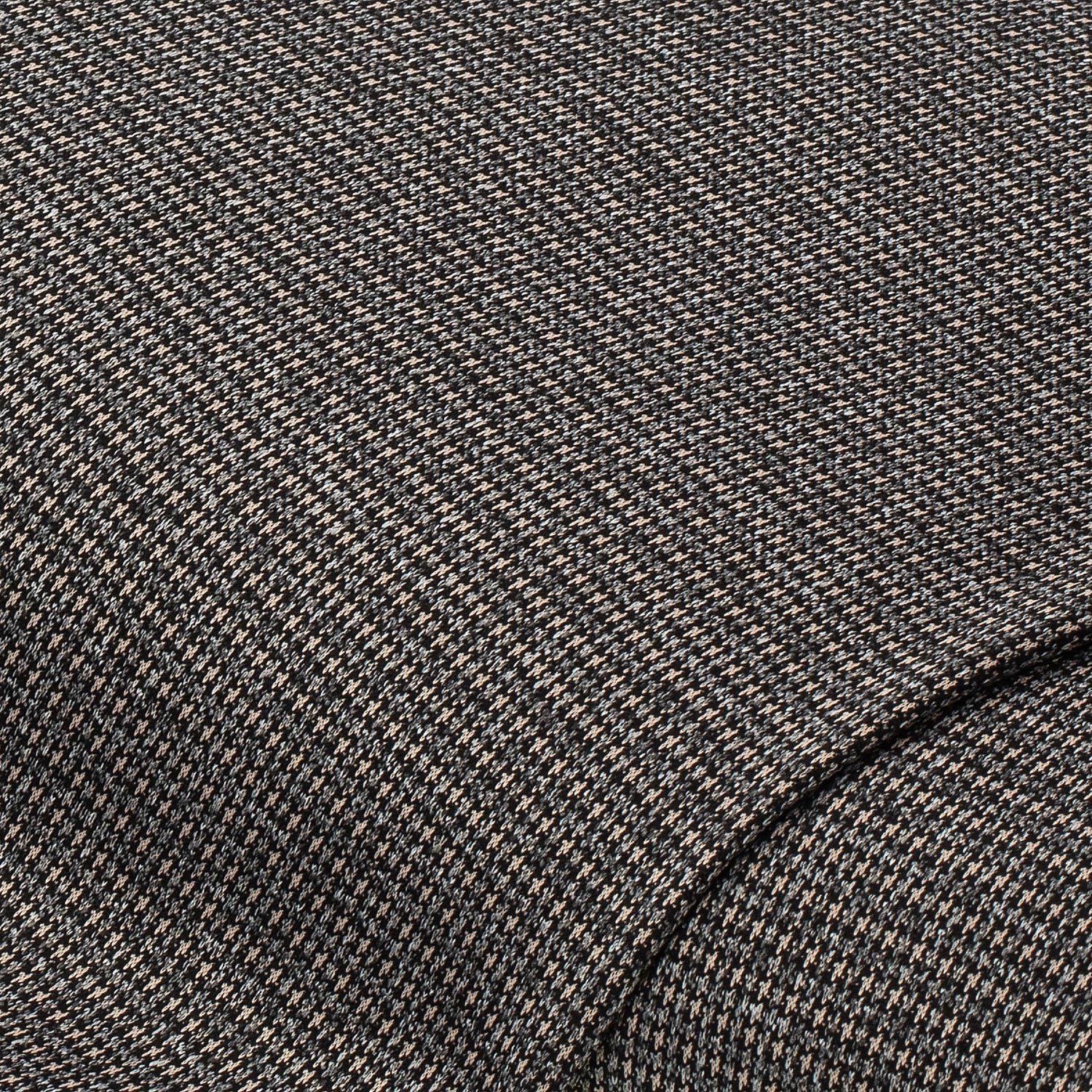 Romanit-Jersey "Hahnentritt", grau-color
