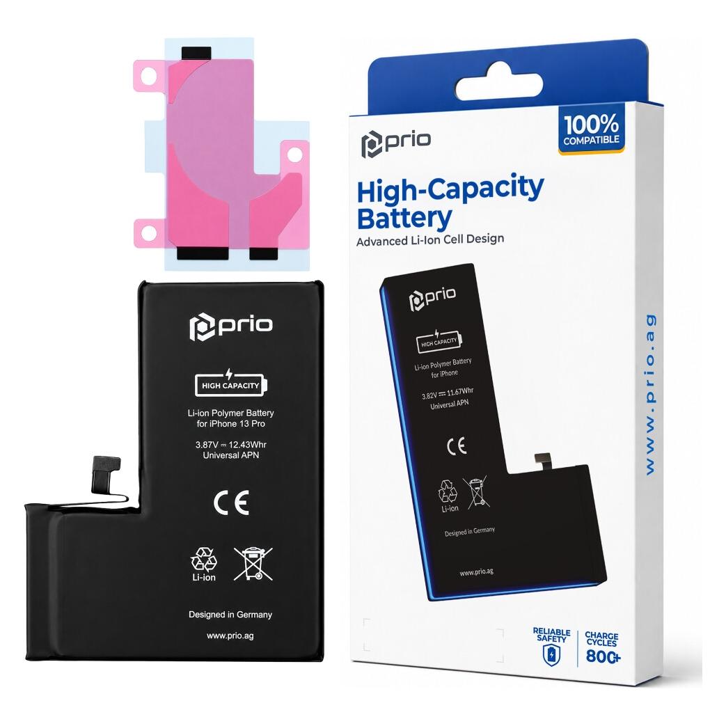 prio Hochleistungsakku für iPhone 13 Pro (3280 mAh) - Universal APN - (PBA-1512)