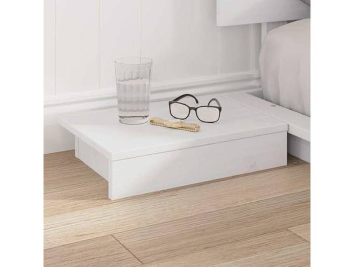 KTHLBRH Bettgestell braun 140 x 190 cm Holz Modernes Design, Nachttisch inklusive, robuster Rahmen, pflegeleicht