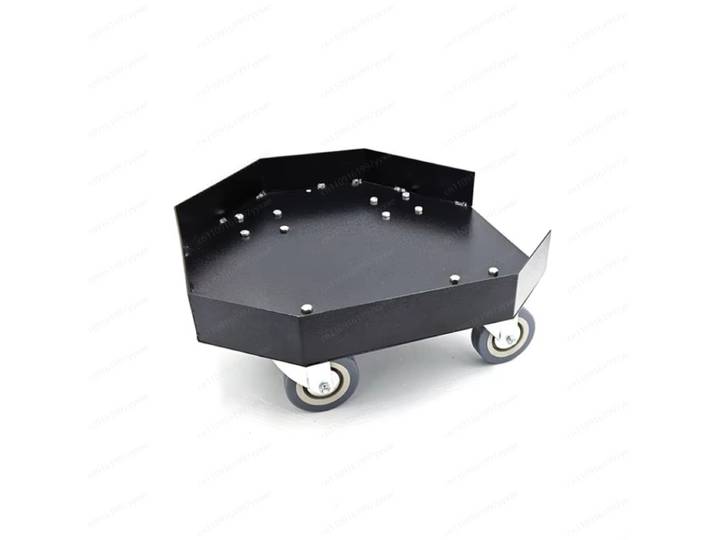 Roulettes professionnelles robustes pour scène, accessoire de plaque de déplacement pour machine à glace sèche, chariot de plateforme mobile silencieux