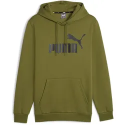 PUMA Essentials Big Logo Fleece-Hoodie Herren 76 - olive green M