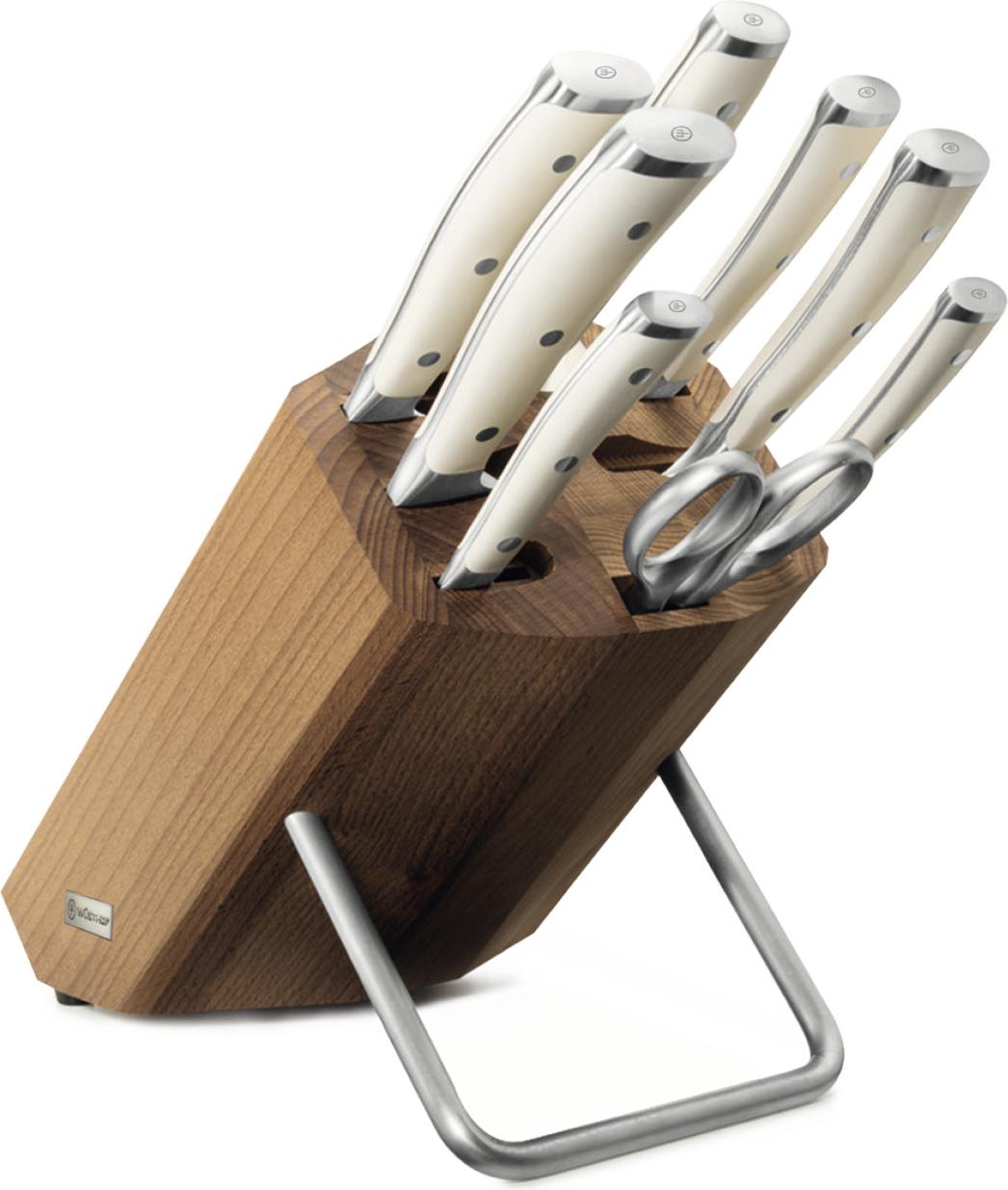 Wüsthof Messerblock 9-teilig / Knife Block Set 9 Pieces Classic Ikon Crème -- 1090470802