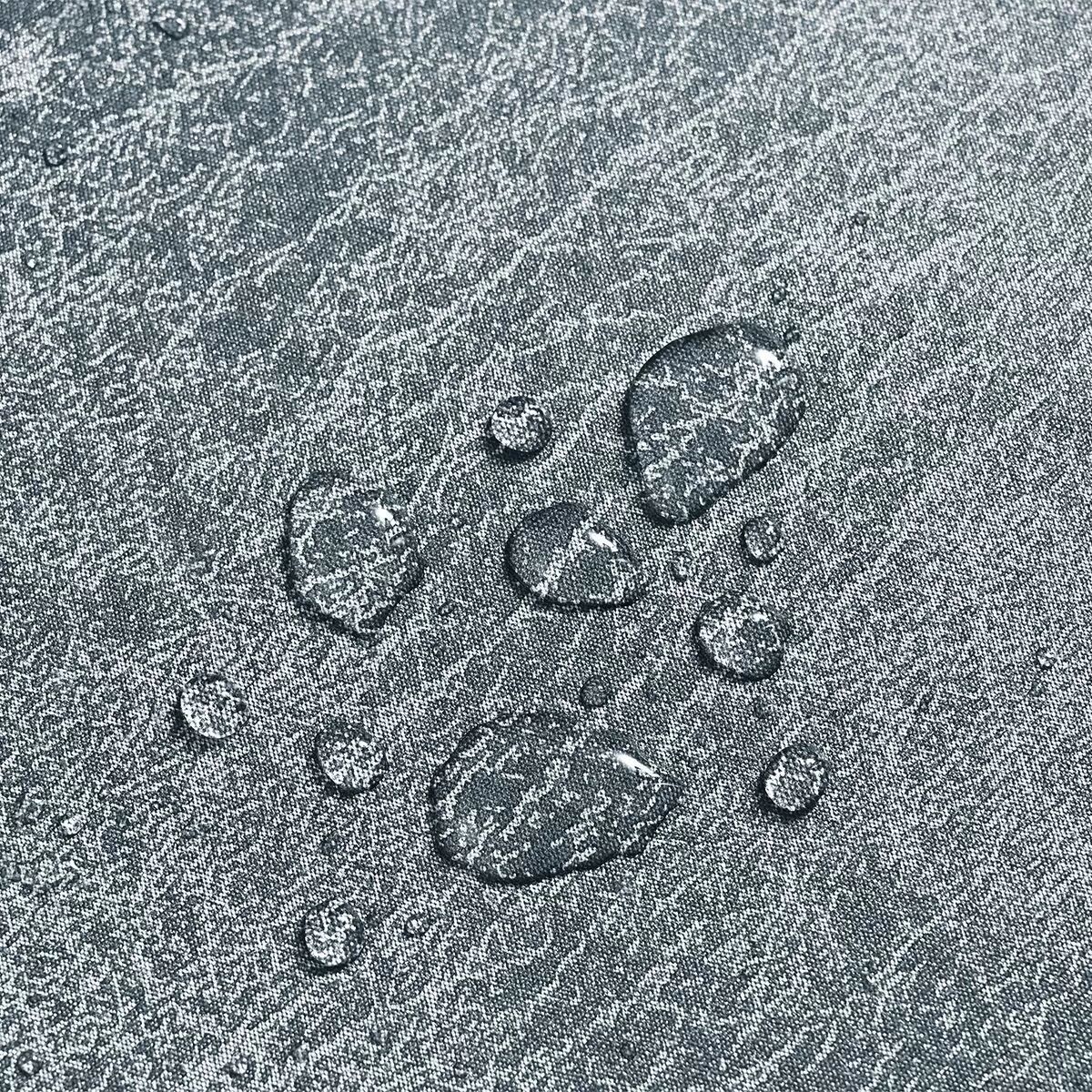 INF 4 Stück Elastische Wasserfeste Frosted PU-Hockerbezüge, Staubdicht und Katzenschliffresistent Hellgrau