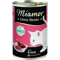 Miamor Feine Beute 400g Dose Katzennassfutter 12 x 400 Gramm Rind