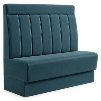 RIVOR Möbel Dinerbank Chicago 01 Max 160 cm Samt Avelina Blau 9491