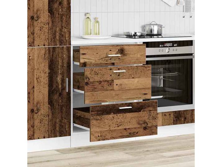Promo 2026 Meuble bas de cuisine  Lyon  Bois d'ingénierie ancien - S9410359