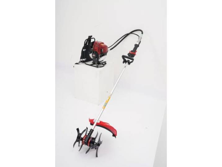 Benzin-Rucksack-Rasenmäher 4-Takt, Gartenpflegegerät mit Fräse & Messer knapsack micro-tiller (accessories)