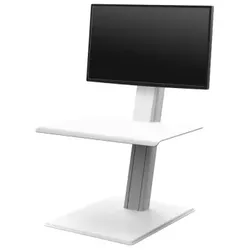 Humanscale QuickStand Eco Single Steh-Sitz Arbeitsplatz (QSE2SMW), weiß
