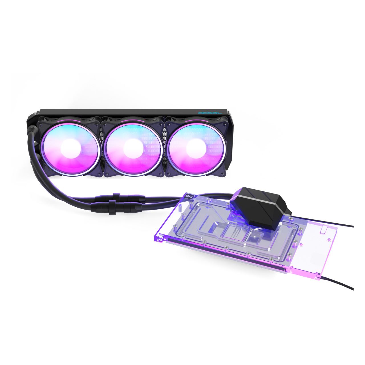 Alphacool Eiswolf 2 AIO - 360mm RTX 4080 Suprim mit Backplate
