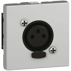 Legrand 079255 XLR-Buchse 3-polig 2-modulig Mosaic Aluminium