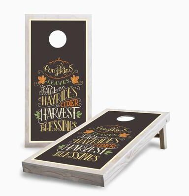 Skip's Garage Fall Favorites Regulation 2x4 Cornhole Game Set