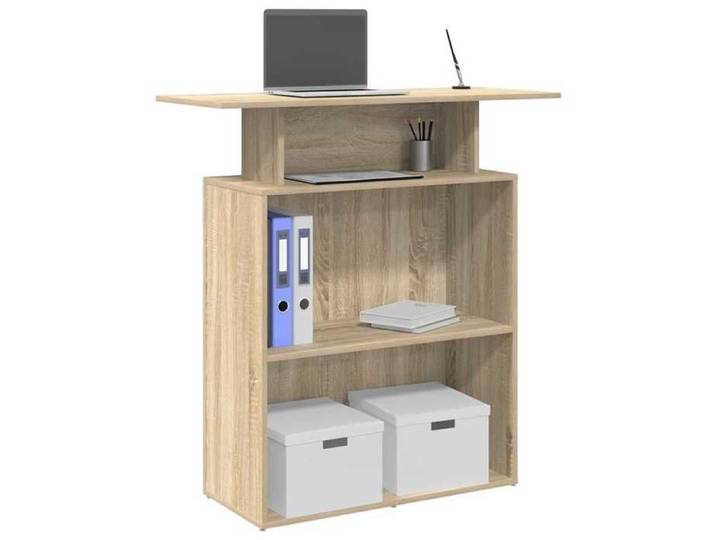Moderne Bureau de réception - Chêne Sonoma - 100x40x104 cm - Bois d'ingénierie - Meuble de bureau @FR 4145