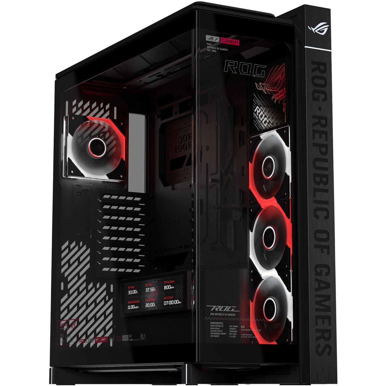 ASUS GEH ROG CRONOX GR801 CURVE TG ARGB BLACK