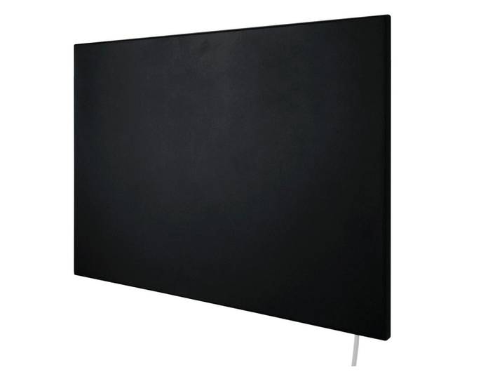 Infrarot-Heizpaneel design, Schwarz, Metall, Kunststoff, 59.5x3.3x100 cm, Elektrogeräte, Heizgeräte, Infrarot-Heizpaneele