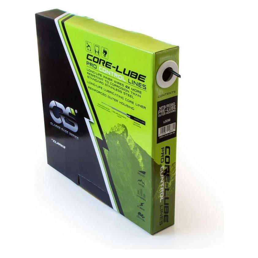 Clarks RACE SERIES Brems- und Schaltgehäuse, Core-Lube Brems- und Schaltgehäuse-Spenderbox, 30-Meter (538416)
