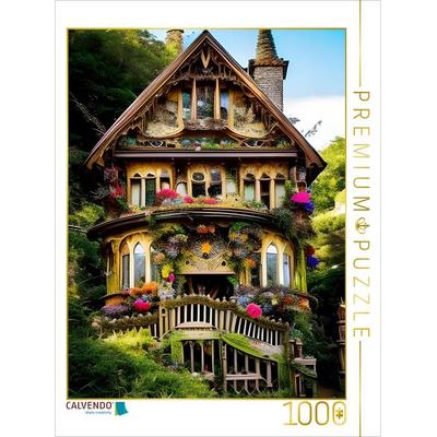 CALVENDO Puzzle Waldvilla II | 1000 Teile Lege-Größe 64x48cm Foto-Puzzle für glückliche Stunden
