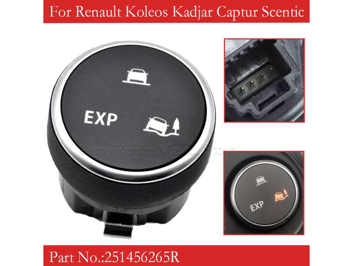 Commutateur de réglage EXP pour mode multi-conditions routières 251456265R pour Renault Koleos Kadjar Captur Scentic, accessoires de voiture