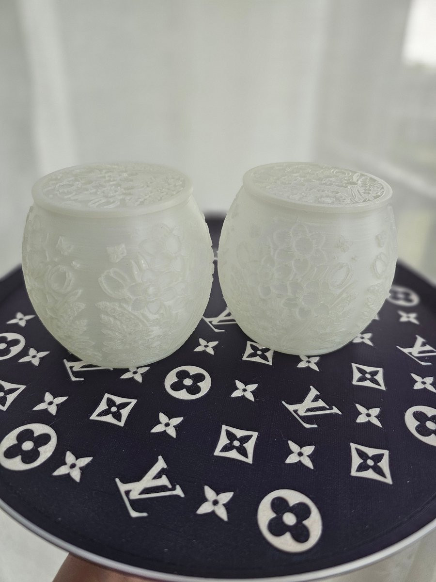 Kejsi3dprint Decoratieve Kaarshouders met Bloemenpatroon voor Kaarsen